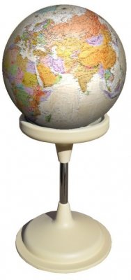 Политический глобус Земли "Антик" в стиле ретро на подставке из пластика, d=64 см