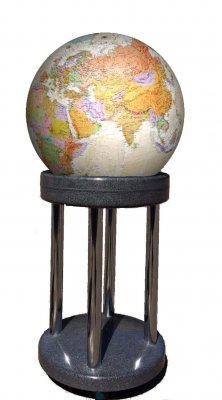 Политический глобус Земли "Антик" в стиле ретро на подставке-тумбе из пластика, d=64 см