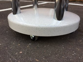 Политический глобус Земли на напольной подставке с полкой, d=64 см