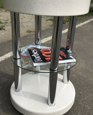 Физический глобус Земли на напольной подставке с полкой, d=64 см