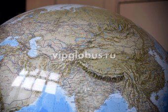 Физический глобус Земли "Антик" в стиле ретро на подставке из пластика, d=130 см