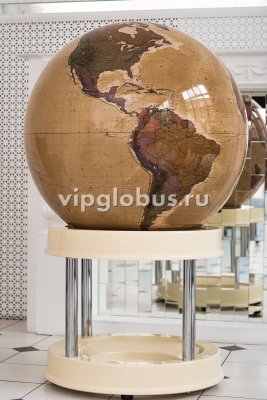 Политический глобус Земли "Антик" в стиле ретро на подставке из пластика, d=95 см