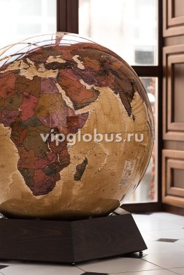 Политический глобус Земли "Антик" в стиле ретро на подставке из дерева, d=95см
