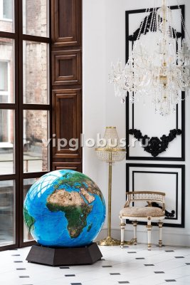 Физический глобус Земли "Вид из Космоса" на подставке из бука, d=95 см