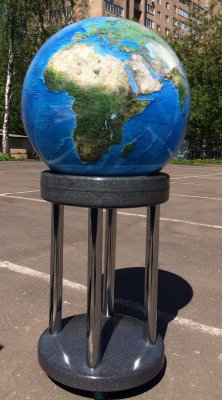 Глобус Вид Земли из Космоса d=64 см с подставкой на колесиках