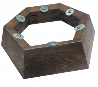 Политический глобус Земли в стиле ретро на подставке из дерева, d=64 см