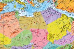 Политический глобус Земли на подставке-тумбе из пластика, d=64 см