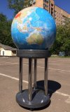 Физический глобус Земли на подставке-тумбе из пластика, d=64 см