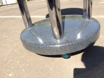 Физический глобус Земли на подставке-тумбе из пластика, d=64 см