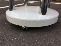 Физический глобус Земли "Вид из Космоса" на напольной подставке с полкой, d=64 см