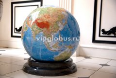 Физический глобус Земли на настольной подставке из пластика, d=64 см