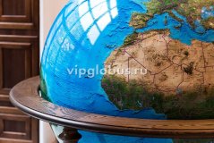 Физический глобус Земли " Вид из Космоса" на высокой подставке из дерева, d=130 см
