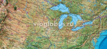 Физический глобус Земли "Вид из Космоса" на подставке из бука, d=95 см