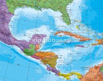 Политический глобус Земли на подставке из дерева, d=64 см