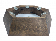 Физический глобус Земли на подставке из дерева, d=64 см